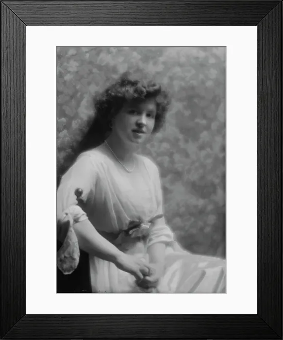 Framed Print : Ingalls, Gladys, Miss, portrait photograph, 1912 May 15. Creator: Arnold Genthe Framed Print : Ingalls, Gladys, Miss, portrait photograph, 1912 May 15. Creator: Arnold Genthe
