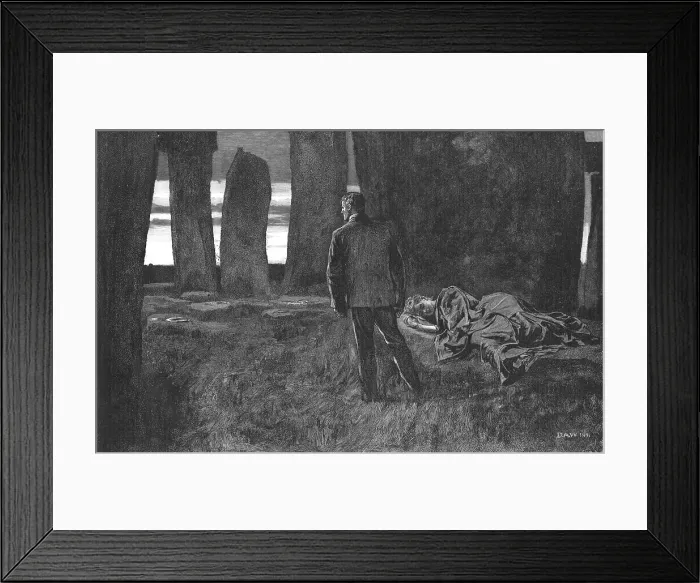 Framed Print : Scene from Tess of the D'Urbervilles, by Thomas Hardy, 1891. Creator: Hubert von Herkomer. Scene from Tess of the D'Urbervilles, by Thomas Hardy, 1891. Creator: Hubert von Herkomer Framed Print : Scene from Tess of the D'Urbervilles, by Thomas Hardy, 1891. Creator: Hubert von Herkomer. Scene from Tess of the D'Urbervilles, by Thomas Hardy, 1891. Creator: Hubert von Herkomer