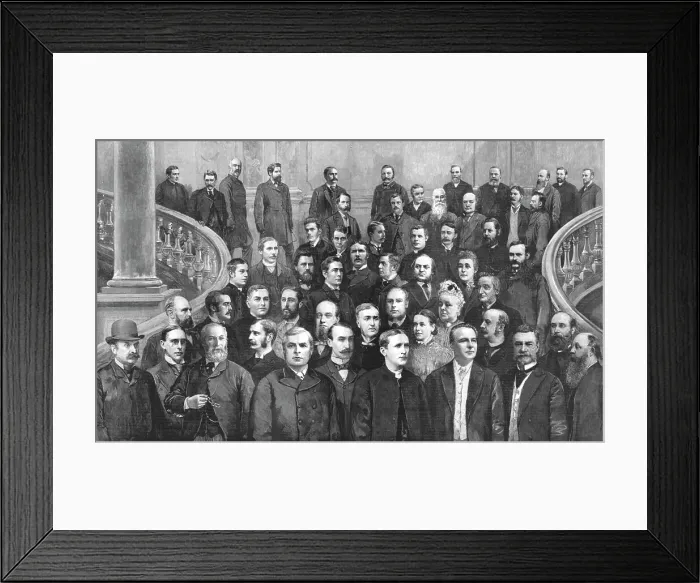 Framed Print : The Members of the New London School Board, 1891. Creator: Unknown Framed Print : The Members of the New London School Board, 1891. Creator: Unknown