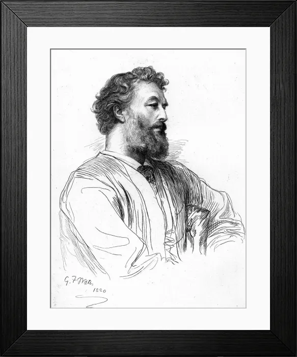 Framed Print : Sir Frederick Leighton, P.R.A. c1880-83. Creator: George Frederick Watts Framed Print : Sir Frederick Leighton, P.R.A. c1880-83. Creator: George Frederick Watts