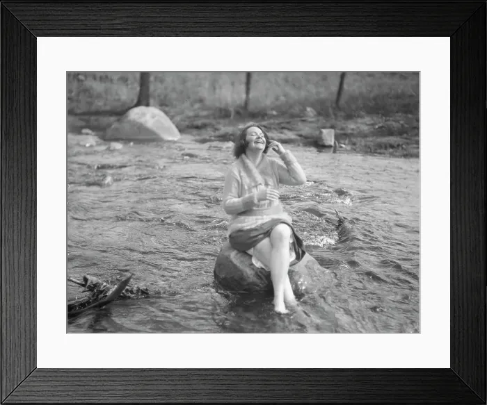 Framed Print : Picnic with Martha Hedman and friends, between 1912 and 1919. Creator: Arnold Genthe Framed Print : Picnic with Martha Hedman and friends, between 1912 and 1919. Creator: Arnold Genthe