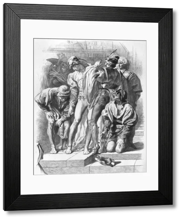 Framed Print : Group from The Fresco The Arts of War, after Sir Frederick Leighton, P.R.A. c1880-83. Creator: A Gilbert Framed Print : Group from The Fresco The Arts of War, after Sir Frederick Leighton, P.R.A. c1880-83. Creator: A Gilbert