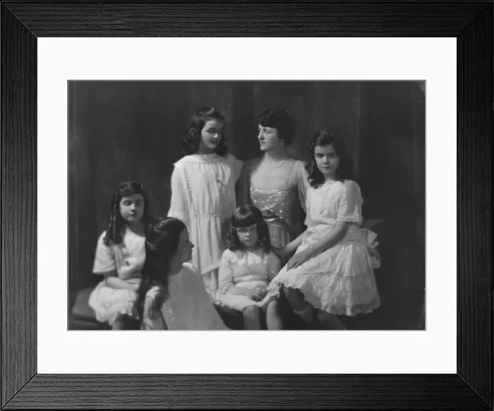 Framed Print : Kelly, C.F. Mrs. and daughters, portrait photograph, 1917 June 14. Creator: Arnold Genthe Framed Print : Kelly, C.F. Mrs. and daughters, portrait photograph, 1917 June 14. Creator: Arnold Genthe