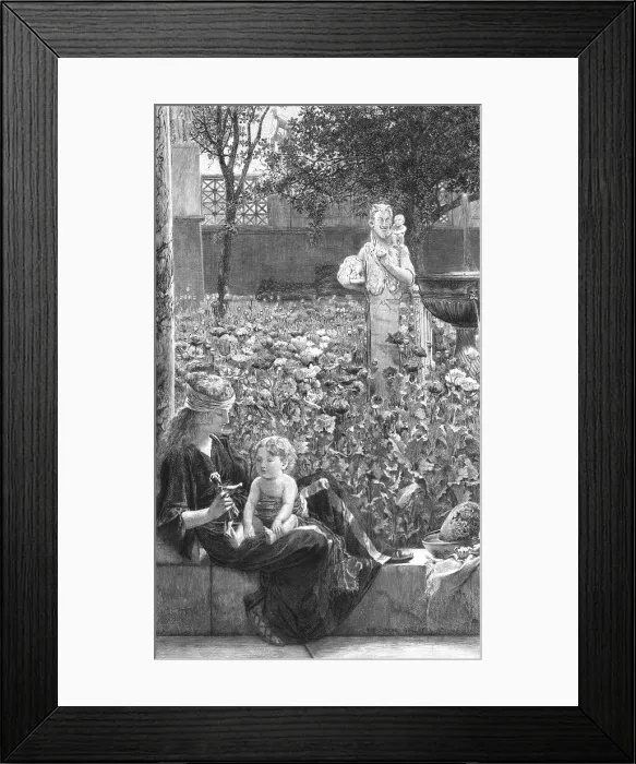 Framed Print : Childish Affections, after Lawrence Alma-Tadema, R.A. c1880-83. Creator: Charles Olivier Murray Framed Print : Childish Affections, after Lawrence Alma-Tadema, R.A. c1880-83. Creator: Charles Olivier Murray
