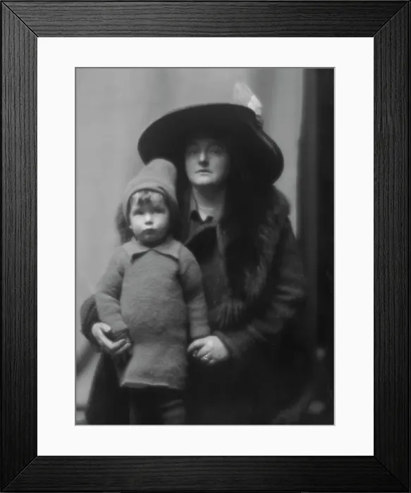 Framed Print : Norris, Charles G. Mrs. and son, portrait photograph, between 1913 and 1942. Creator: Arnold Genthe Framed Print : Norris, Charles G. Mrs. and son, portrait photograph, between 1913 and 1942. Creator: Arnold Genthe