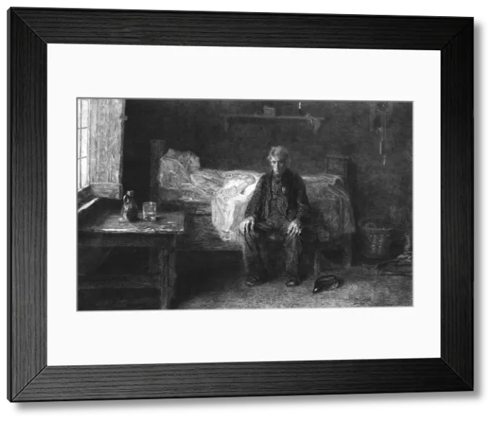 Framed Print : Nothing Left, after Josep Israels, c1880-83. Creator: Adolphe Alphonse Gery-Bichard Framed Print : Nothing Left, after Josep Israels, c1880-83. Creator: Adolphe Alphonse Gery-Bichard
