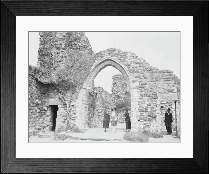 Framed Print : Three women and a man standing in front of ruins, between 1911 and 1942. Creator: Arnold Genthe Framed Print : Three women and a man standing in front of ruins, between 1911 and 1942. Creator: Arnold Genthe