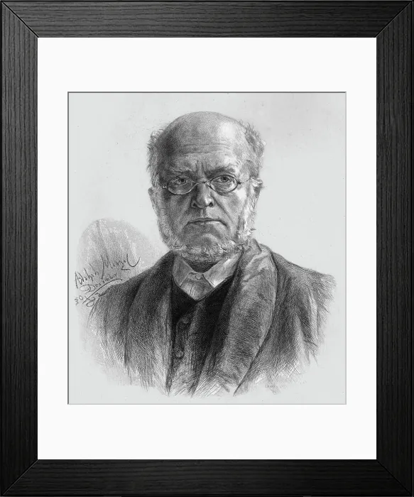 Framed Print : Adolf Friedrich Erdmann Menzel, c1880-83. Creator: A Gilbert Framed Print : Adolf Friedrich Erdmann Menzel, c1880-83. Creator: A Gilbert