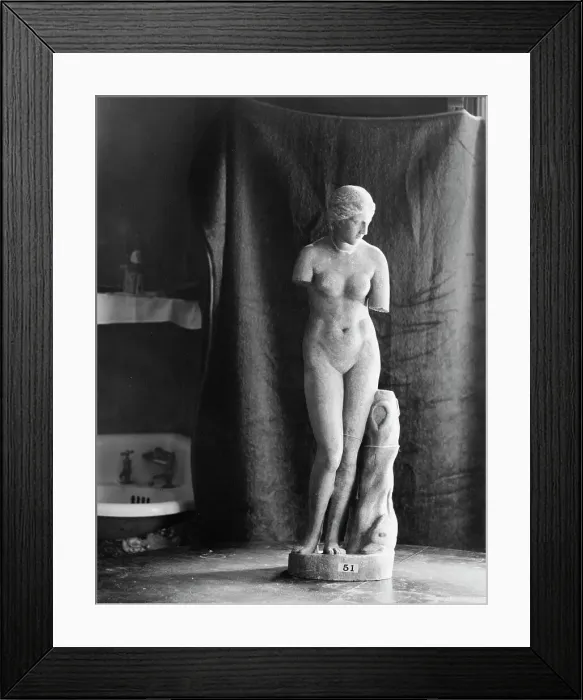 Framed Print : Vomilas sculptures, 1932 June. Creator: Arnold Genthe Framed Print : Vomilas sculptures, 1932 June. Creator: Arnold Genthe