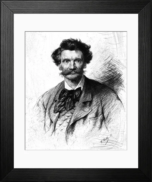 Framed Print : Carl Von Piloty, c1880-83. Creator: W Hecht Framed Print : Carl Von Piloty, c1880-83. Creator: W Hecht