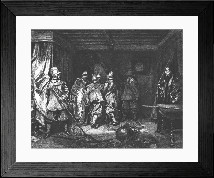 Framed Print : The Death of Wallenstein, after Carl Von Piloty, c1880-83. Creator: W Hecht