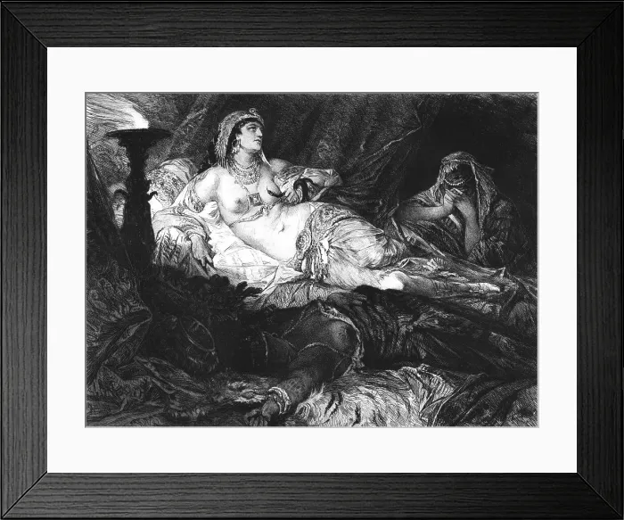 Framed Print : Cleopatra, after Hans Makart, c1880-83. Creator: W Unger Framed Print : Cleopatra, after Hans Makart, c1880-83. Creator: W Unger