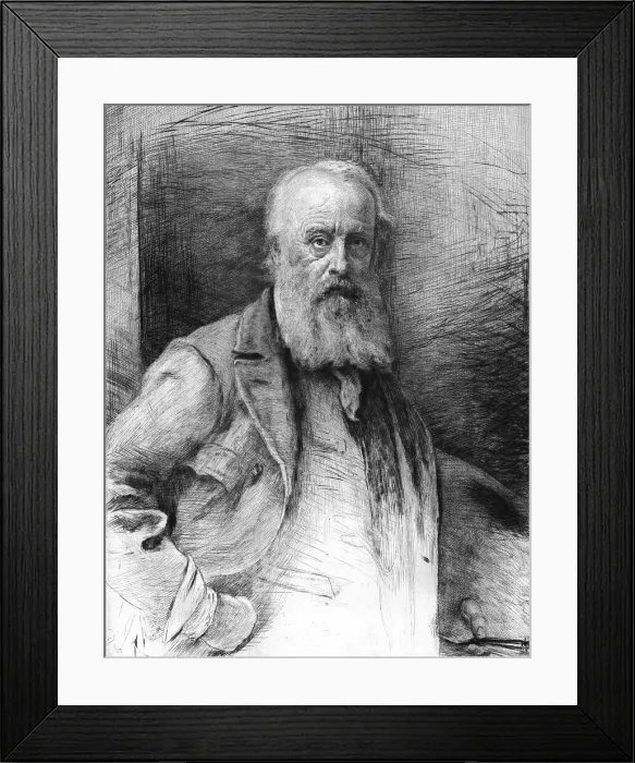 Framed Print : James Clarke Hook, R.A. after J.E.Millais, R.A. c1880-83. Creator: Otto Theodor Leyde Framed Print : James Clarke Hook, R.A. after J.E.Millais, R.A. c1880-83. Creator: Otto Theodor Leyde