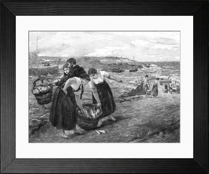 Framed Print : Caller Herrin, after James Clarke Hook, R.A. c1880-83. Creator: Otto Theodor Leyde Framed Print : Caller Herrin, after James Clarke Hook, R.A. c1880-83. Creator: Otto Theodor Leyde
