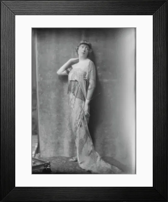 Framed Print : Johnson, Owen, Mrs. portrait photograph, 1914 May 19. Creator: Arnold Genthe Framed Print : Johnson, Owen, Mrs. portrait photograph, 1914 May 19. Creator: Arnold Genthe