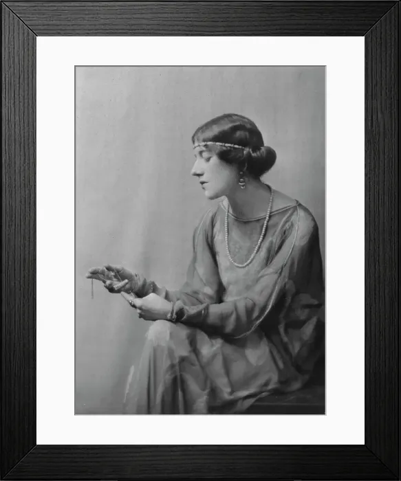 Framed Print : Coomarasumay, Ananda, Mrs. (Ratan Devi), portrait photograph, 1918 Jan. 14. Creator: Arnold Genthe Framed Print : Coomarasumay, Ananda, Mrs. (Ratan Devi), portrait photograph, 1918 Jan. 14. Creator: Arnold Genthe