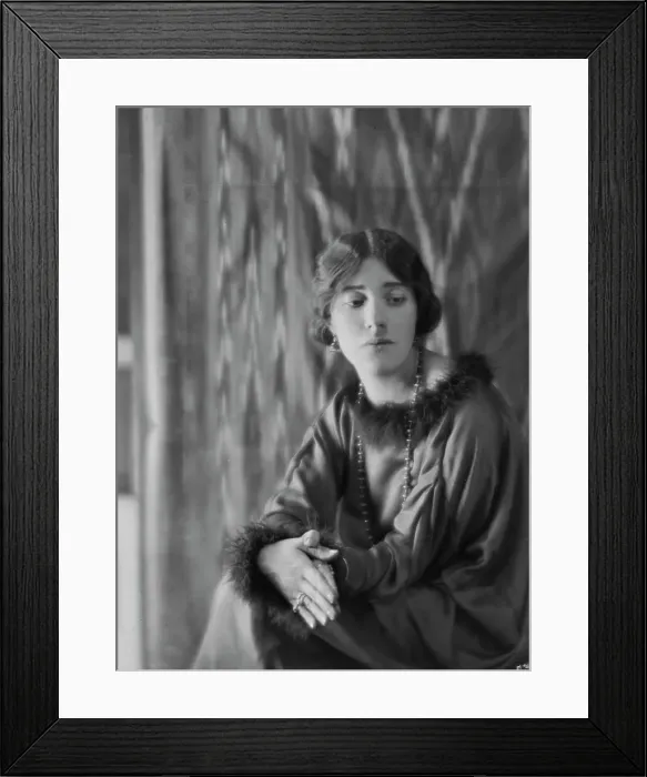 Framed Print : Coomarasumay, Ananda, Mrs. (Ratan Devi), portrait photograph, 1918 Jan. 14. Creator: Arnold Genthe Framed Print : Coomarasumay, Ananda, Mrs. (Ratan Devi), portrait photograph, 1918 Jan. 14. Creator: Arnold Genthe