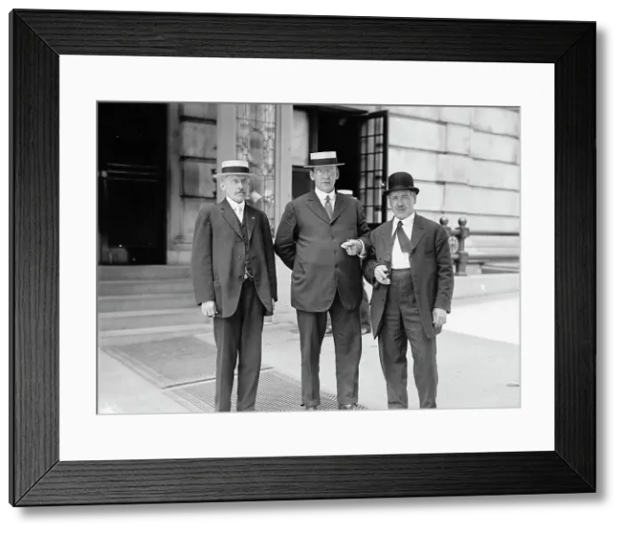 Framed Print : Dept. Of Labor - A.L. Faulkner of Immigration; Charles W. Mills; Patrick Gilday, Commr... 1914. Creator: Harris & Ewing. Dept. Of Labor - A.L. Faulkner of Immigration; Charles W. Mills; Patrick Gilday, Commr... 1914. Creator: Harris & Ewing Framed Print : Dept. Of Labor - A.L. Faulkner of Immigration; Charles W. Mills; Patrick Gilday, Commr... 1914. Creator: Harris & Ewing. Dept. Of Labor - A.L. Faulkner of Immigration; Charles W. Mills; Patrick Gilday, Commr... 1914. Creator: Harris & Ewing