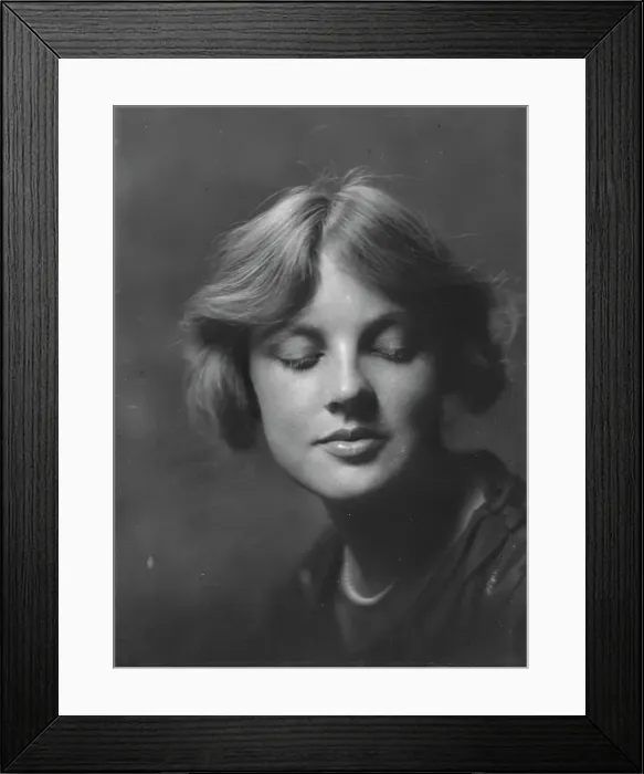 Framed Print : Johnston, Justine, Miss, portrait photograph, 1917. Creator: Arnold Genthe Framed Print : Johnston, Justine, Miss, portrait photograph, 1917. Creator: Arnold Genthe