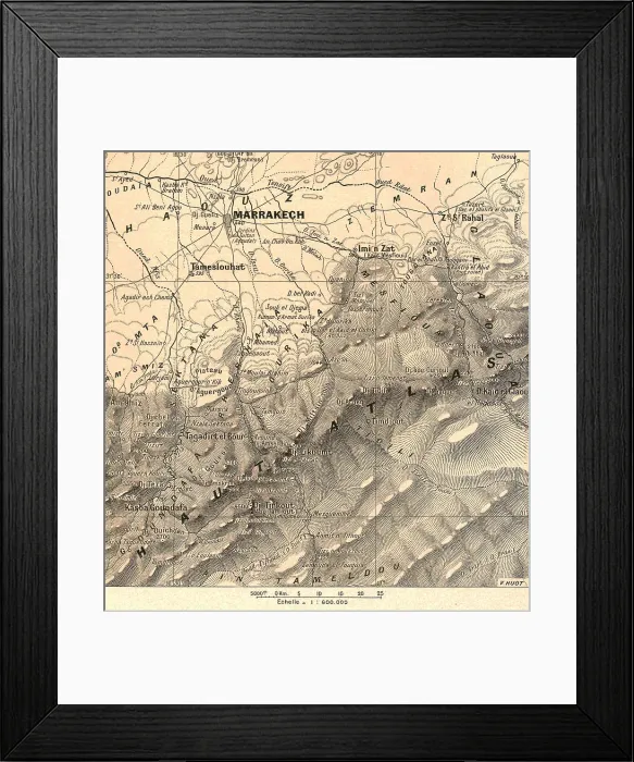 Framed Print : Maroc ou Marrakech et la Haut Atlas; Afrique du nord, 1914. Creator: Unknown Framed Print : Maroc ou Marrakech et la Haut Atlas; Afrique du nord, 1914. Creator: Unknown