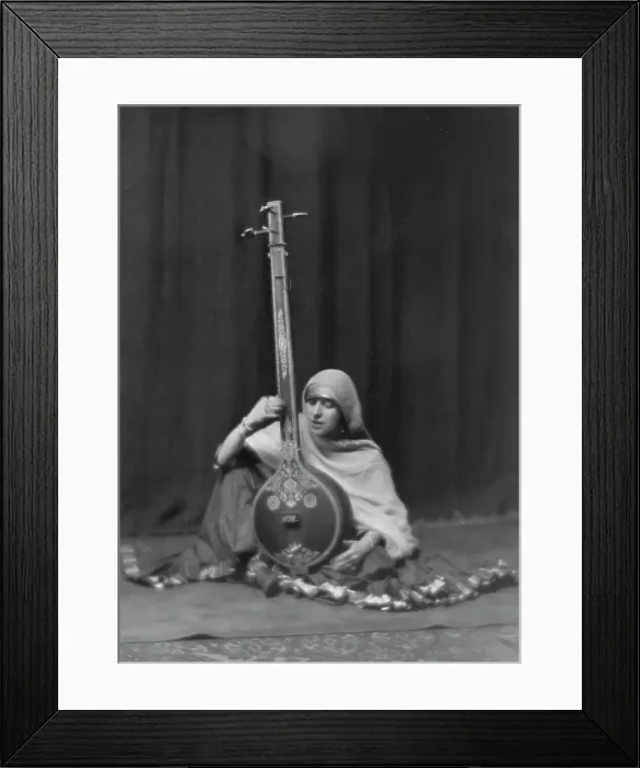 Framed Print : Coomarasumay, Ananda, Mrs. (Ratan Devi), portrait photograph, 1916 Mar. 14. Creator: Arnold Genthe Framed Print : Coomarasumay, Ananda, Mrs. (Ratan Devi), portrait photograph, 1916 Mar. 14. Creator: Arnold Genthe