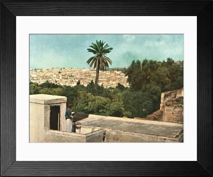 Framed Print : Fez; Afrique du nord, 1914. Creator: Jules Gervais-Courtellemont Framed Print : Fez; Afrique du nord, 1914. Creator: Jules Gervais-Courtellemont