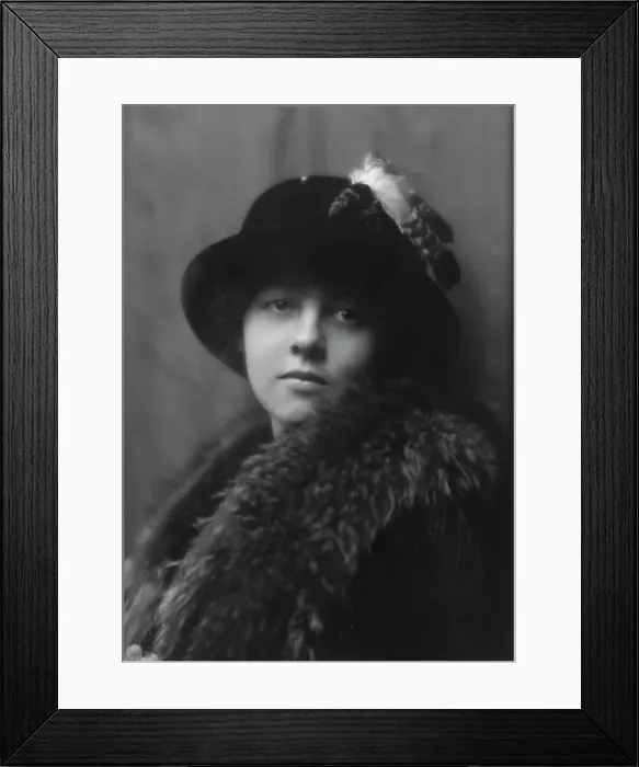 Framed Print : Smith, Kathleen, Miss (Mrs. Coleman), portrait photograph, 1912 or 1913. Creator: Arnold Genthe Framed Print : Smith, Kathleen, Miss (Mrs. Coleman), portrait photograph, 1912 or 1913. Creator: Arnold Genthe
