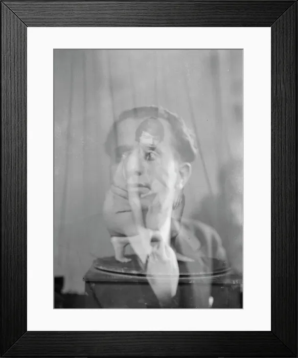 Framed Print : Bauman, Raymond, and Anita Zahn, double exposure portrait photograph, 1932 Feb. 21. Creator: Arnold Genthe Framed Print : Bauman, Raymond, and Anita Zahn, double exposure portrait photograph, 1932 Feb. 21. Creator: Arnold Genthe
