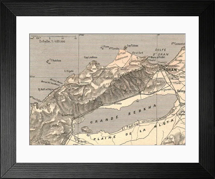 Framed Print : La Sahel d'Oran et la Grande Sebkha; Afrique du nord, 1914. Creator: Unknown Framed Print : La Sahel d'Oran et la Grande Sebkha; Afrique du nord, 1914. Creator: Unknown