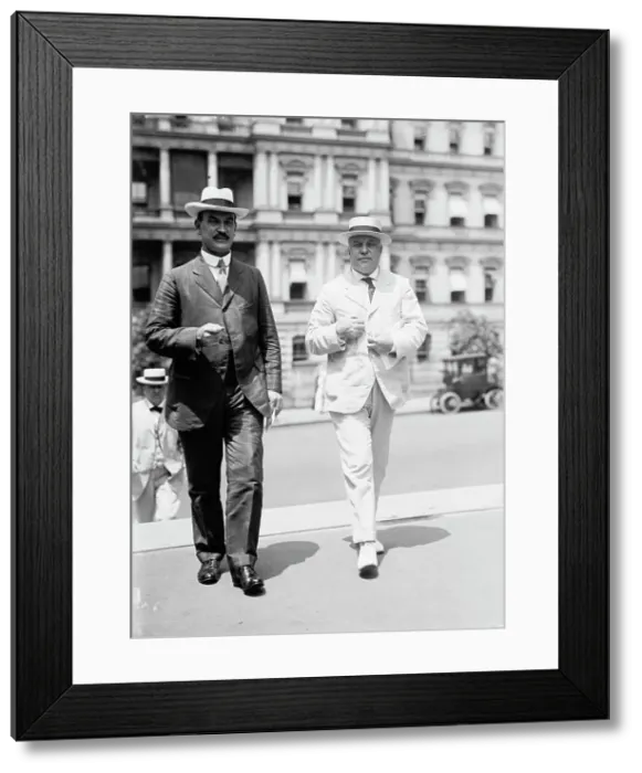 Framed Print : Franklin K. Lane, right, 1914. Creator: Harris & Ewing. Franklin K. Lane, right, 1914. Creator: Harris & Ewing