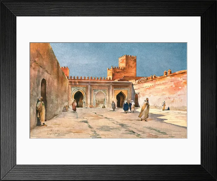 Framed Print : Fez. Les portes du Mechoir; Afrique du nord, 1912 (1914). Creator: Unknown Framed Print : Fez. Les portes du Mechoir; Afrique du nord, 1912 (1914). Creator: Unknown