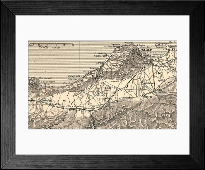 Framed Print : Le Sahel d'Alger et la Mitidja; Afrique du nord, 1914. Creator: Unknown Framed Print : Le Sahel d'Alger et la Mitidja; Afrique du nord, 1914. Creator: Unknown