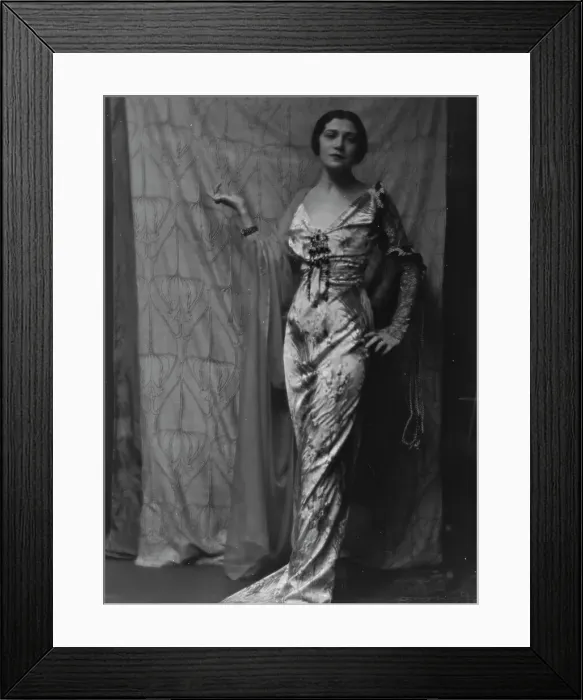 Framed Print : Kalich, Bertha, Mme. portrait photograph, 1913. Creator: Arnold Genthe Framed Print : Kalich, Bertha, Mme. portrait photograph, 1913. Creator: Arnold Genthe