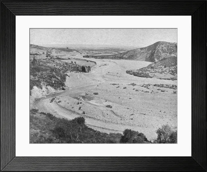 Framed Print : Un oued; Afrique du nord, 1914. Creator: Unknown Framed Print : Un oued; Afrique du nord, 1914. Creator: Unknown