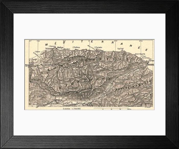 Framed Print : Grande Kabylie et Djurdjura; Afrique du nord, 1914. Creator: Unknown Framed Print : Grande Kabylie et Djurdjura; Afrique du nord, 1914. Creator: Unknown