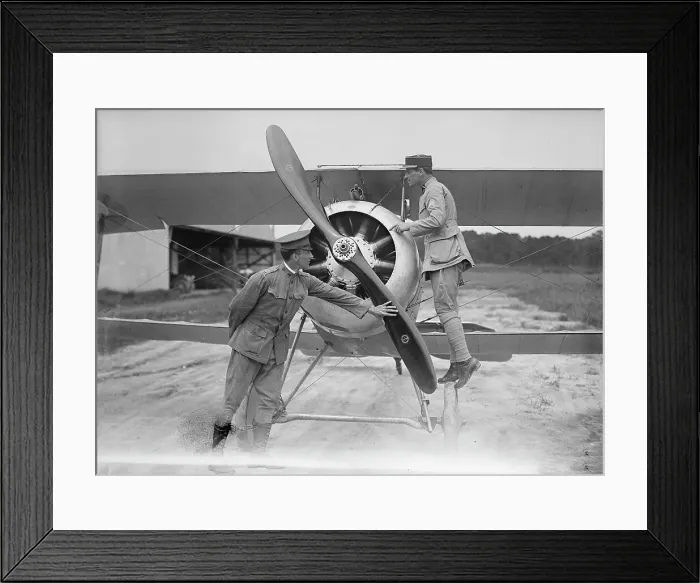 Framed Print : Langley Field, Va. - French Nieuport Plane, Type 17, with Capt. J.C. Bartolf And Lt.E... 1917. Creator: Harris & Ewing. Langley Field, Va. - French Nieuport Plane, Type 17, with Capt. J.C. Bartolf And Lt.E... 1917. Creator: Harris & Ewing Framed Print : Langley Field, Va. - French Nieuport Plane, Type 17, with Capt. J.C. Bartolf And Lt.E... 1917. Creator: Harris & Ewing. Langley Field, Va. - French Nieuport Plane, Type 17, with Capt. J.C. Bartolf And Lt.E... 1917. Creator: Harris & Ewing