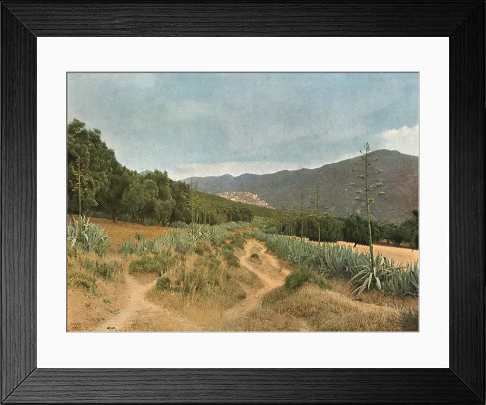 Framed Print : La Zaouia du Moulay Idriss; Afrique du nord, 1914. Creator: Jules Gervais-Courtellemont Framed Print : La Zaouia du Moulay Idriss; Afrique du nord, 1914. Creator: Jules Gervais-Courtellemont