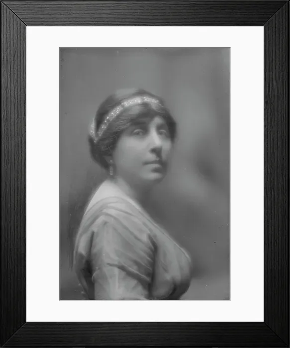 Framed Print : Kaufman, Herbert, Mrs. portrait photograph, ca. 1912. Creator: Arnold Genthe Framed Print : Kaufman, Herbert, Mrs. portrait photograph, ca. 1912. Creator: Arnold Genthe