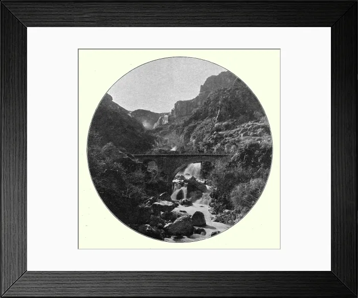 Framed Print : Tlemcen. Les cascades de l'Oued Mefrouch; Afrique du nord, 1914. Creator: Unknown Framed Print : Tlemcen. Les cascades de l'Oued Mefrouch; Afrique du nord, 1914. Creator: Unknown