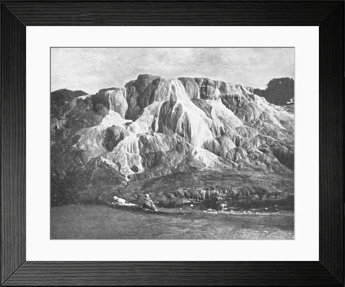 Framed Print : Hammam Meskoutine. Cascade d'eau chaude; Afrique du nord, 1914. Creator: Unknown Framed Print : Hammam Meskoutine. Cascade d'eau chaude; Afrique du nord, 1914. Creator: Unknown