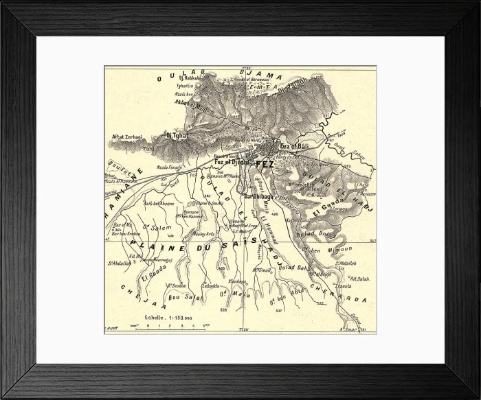 Framed Print : Environs de Fez; Afrique du nord, 1914. Creator: Unknown Framed Print : Environs de Fez; Afrique du nord, 1914. Creator: Unknown