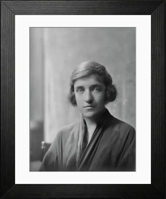 Framed Print : Kelly, M. Miss, portrait photograph, not before 1917. Creator: Arnold Genthe Framed Print : Kelly, M. Miss, portrait photograph, not before 1917. Creator: Arnold Genthe