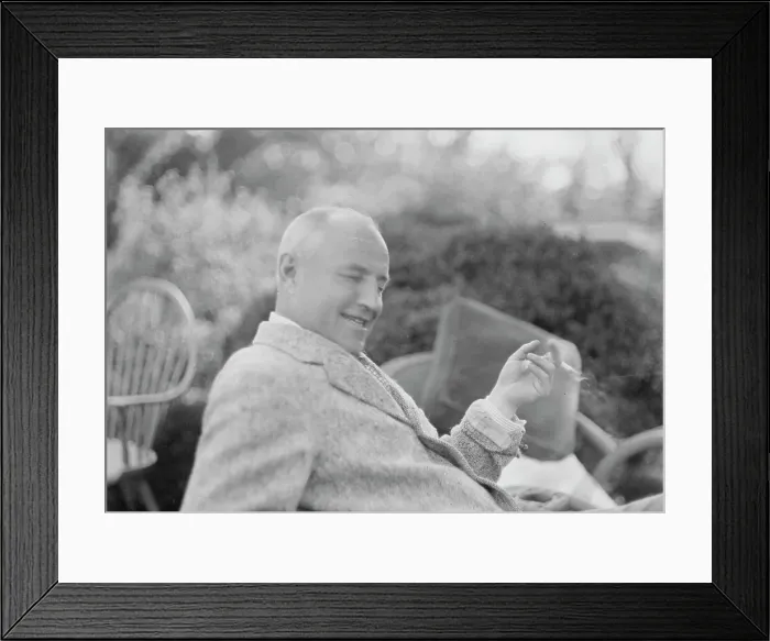 Framed Print : Clucas, E.W. seated outdoors, 1931 June 14. Creator: Arnold Genthe Framed Print : Clucas, E.W. seated outdoors, 1931 June 14. Creator: Arnold Genthe