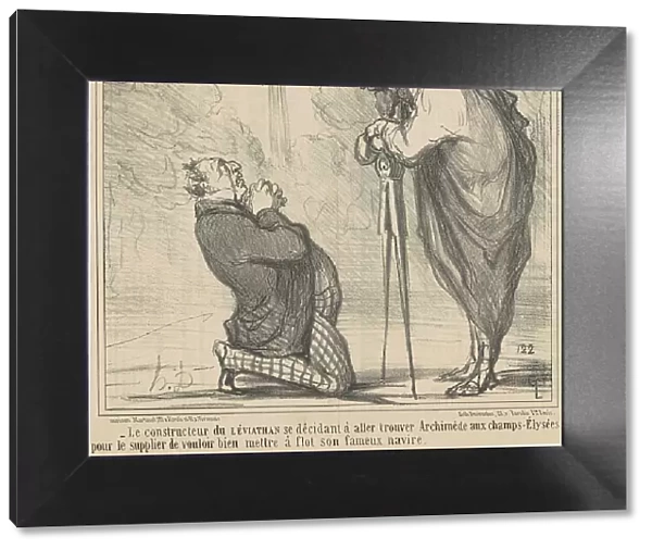 Le constructeur du Léviathan se décidant... 19th century. Creator: Honore Daumier