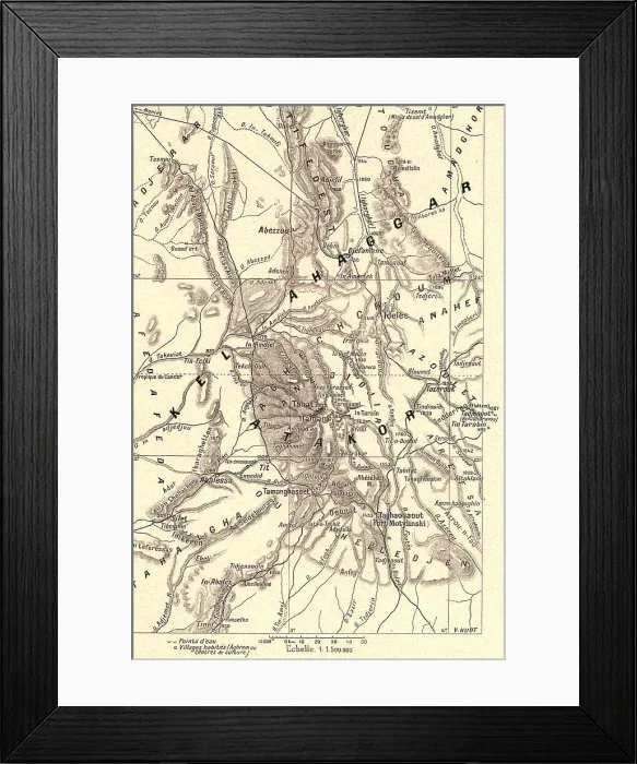 Framed Print : Le Haut Sahara, Massif de l Ahaggar; Afrique du nord, 1914. Creator: Unknown Framed Print : Le Haut Sahara, Massif de l Ahaggar; Afrique du nord, 1914. Creator: Unknown