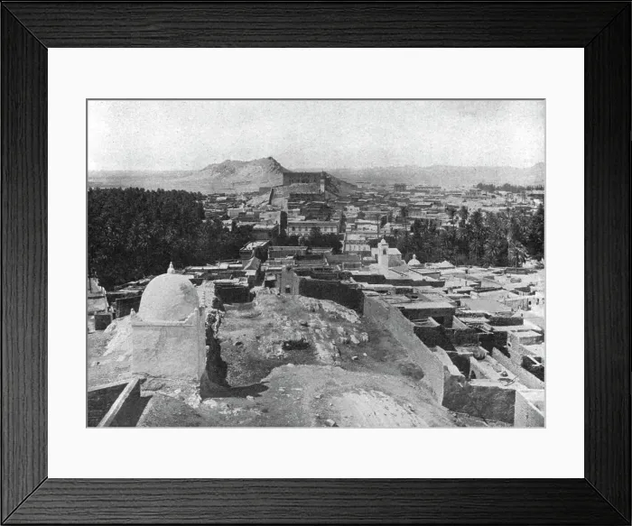 Framed Print : Panorama de Laghouat; Afrique du nord, 1914. Creator: Unknown Framed Print : Panorama de Laghouat; Afrique du nord, 1914. Creator: Unknown