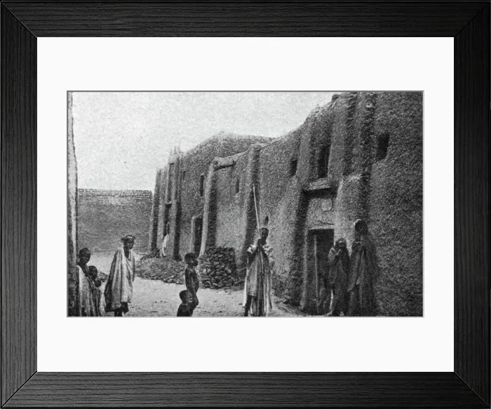 Framed Print : La maison de Rene Caillie a Tombouctou; L'Ouest Africain, 1914. Creator: Francois-Edmond Fortier Framed Print : La maison de Rene Caillie a Tombouctou; L'Ouest Africain, 1914. Creator: Francois-Edmond Fortier
