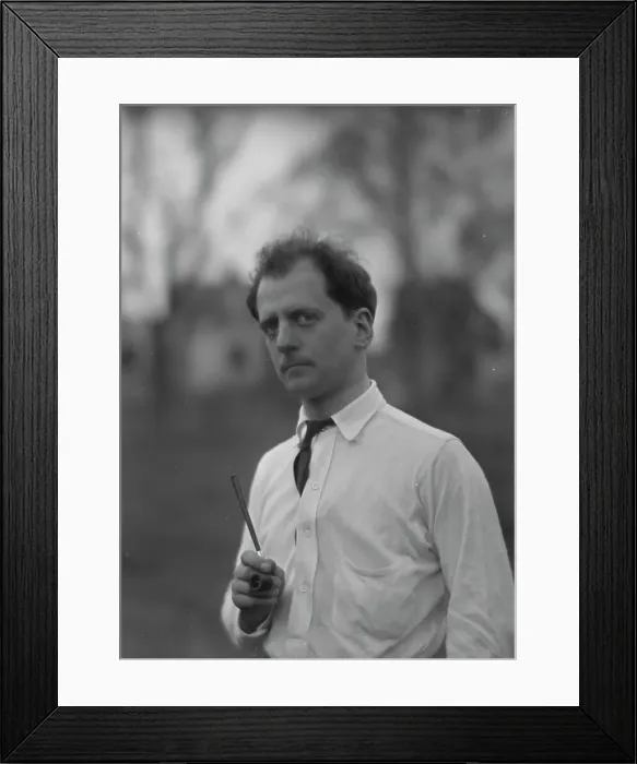 Framed Print : Kennerley, Mitchell, Mr. standing outdoors, 1914 or 1915. Creator: Arnold Genthe Framed Print : Kennerley, Mitchell, Mr. standing outdoors, 1914 or 1915. Creator: Arnold Genthe