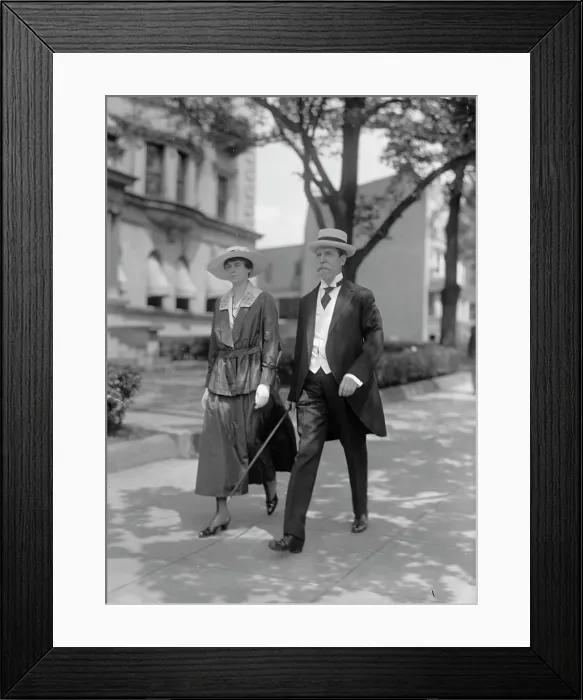 Framed Print : Miss Katherine Hughes with Father, Charles Evans Hughes, 1917. Creator: Harris & Ewing. Miss Katherine Hughes with Father, Charles Evans Hughes, 1917. Creator: Harris & Ewing Framed Print : Miss Katherine Hughes with Father, Charles Evans Hughes, 1917. Creator: Harris & Ewing. Miss Katherine Hughes with Father, Charles Evans Hughes, 1917. Creator: Harris & Ewing