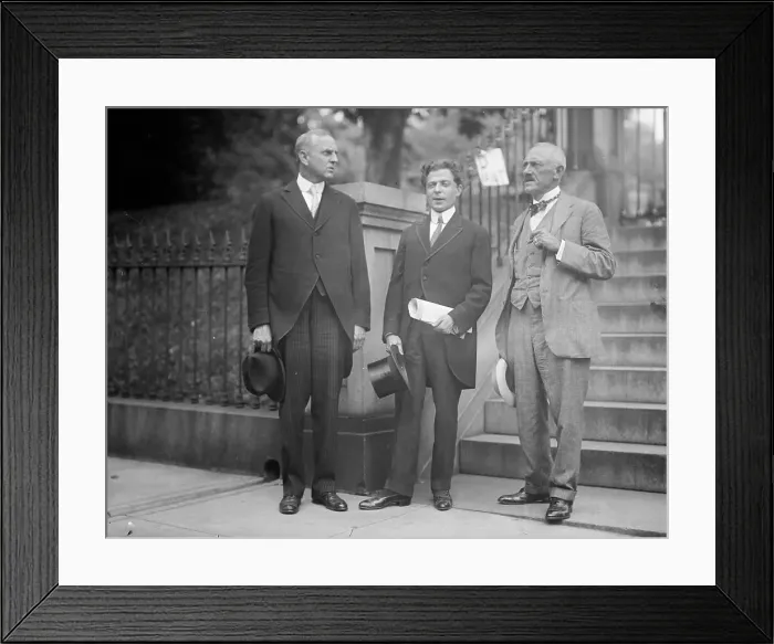Framed Print : Humanitarian Cult - C.F. Reisner; Masha Applebaum; Charles H. Ingersoll, 1917. Creator: Harris & Ewing. Humanitarian Cult - C.F. Reisner; Masha Applebaum; Charles H. Ingersoll, 1917. Creator: Harris & Ewing